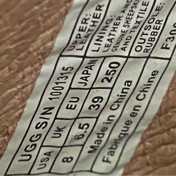 Ivory Ugg Nubuck/ Suede 3.5” Size 8 Sherpa Clogs - Picture 5 of 5